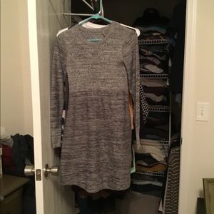 Athleta grey sweater dress xs